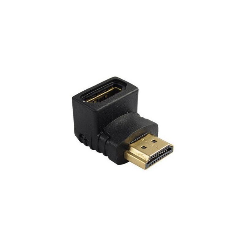 ADWITS Adaptateur HDMI à Angle Droit mâle à Femelle, Adaptateur HDMI à 270 et 90 degrés Paquet de 2 Noir 