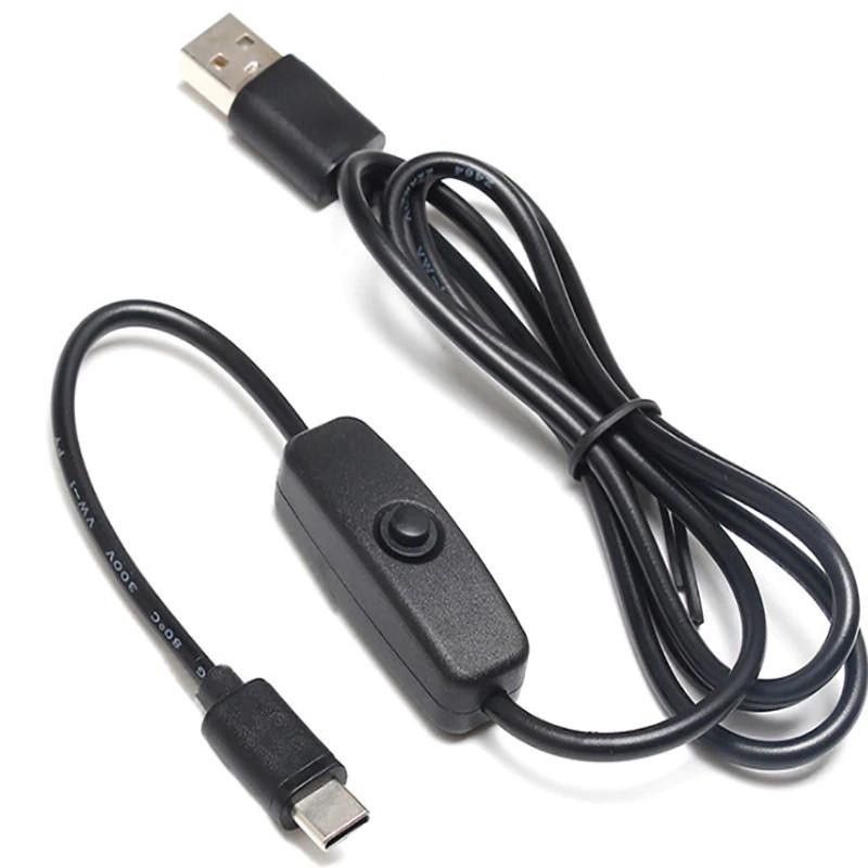 Cordon USB A vers micro-USB B avec interrupteur