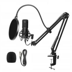 Generic Kit Complet Microphone Studio Enregistrement À Condensateur Karaoké  - Live Direct - Prix pas cher