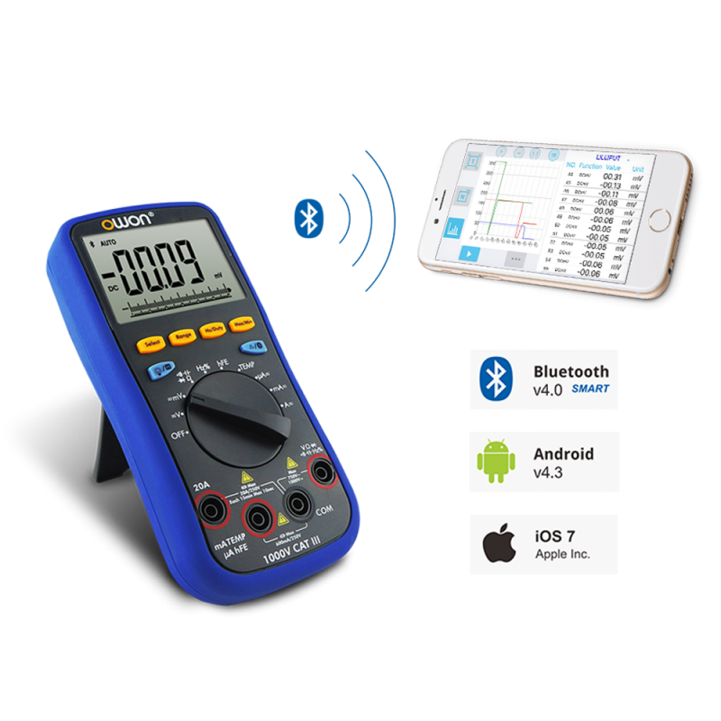 Multimètre numérique Bluetooth professionnel B35+