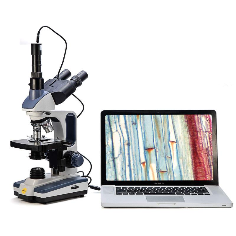 Microscope professionnel Trinoculaire 10X 25X en grossissement 40X