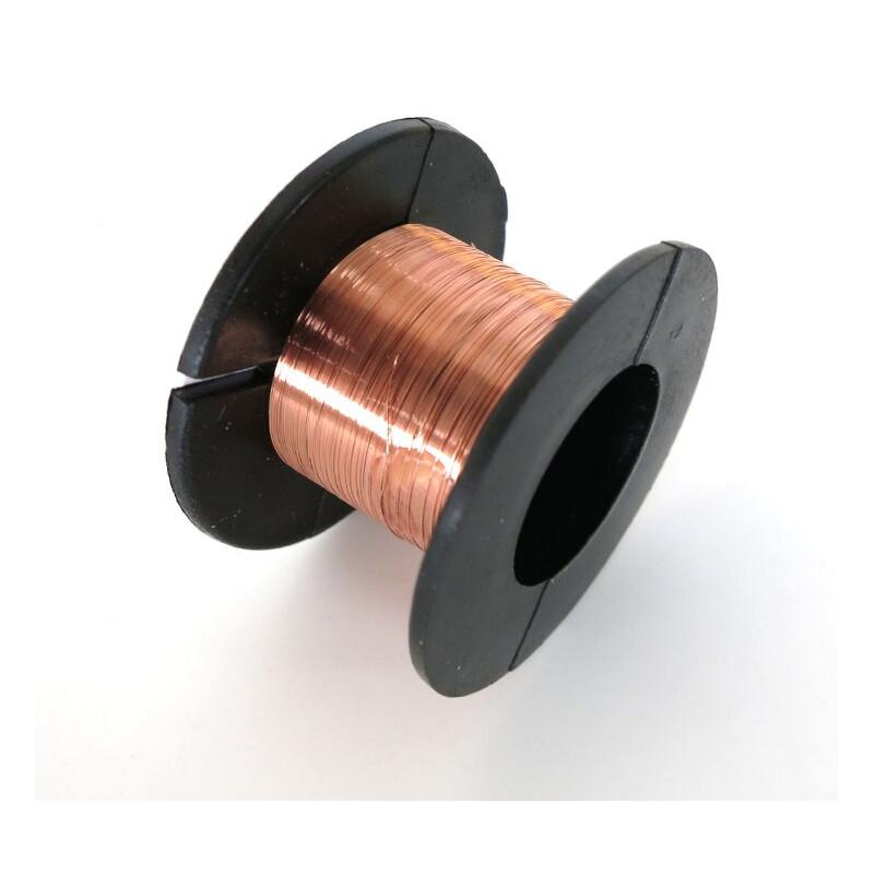 0,1 mm d'épaisseur pour connexion ou soudure fil de cuivre émaillé Lot de 5 fils de cuivre émaillé naturel 12 m 
