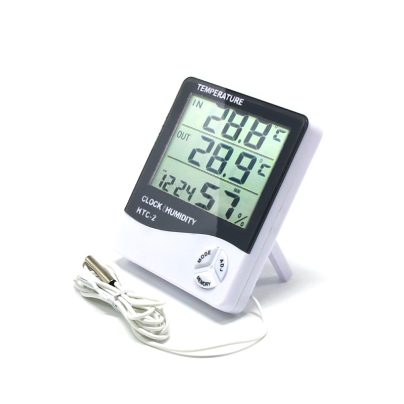 Acheter Thermomètre d'horloge numérique LCD pour voiture, grand