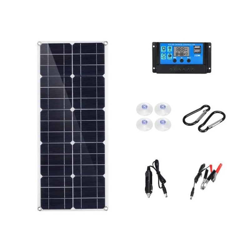 kit panneau solaire chargeur 12v avec contrôleur pour caravane