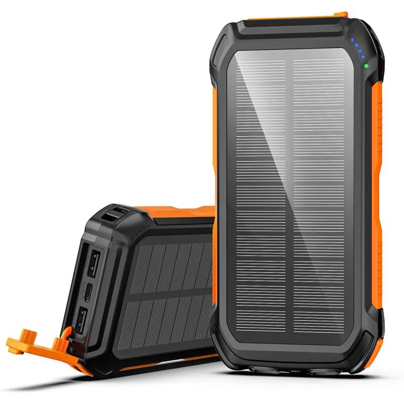 Chargeur Solaire 26800mAh, Solar Power Bank (5V / 3A) Sortie Charge Ra